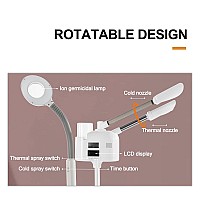 Professional 3 In 1 Facial Steamer Upgrade Esthetician Steamer With Hot Cold Nozzle 5X Led Magnifying Lamp Beauty Salon Spa