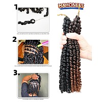 10 Inches 9 Packs Passion Twist Crochet Hairmixed Color Combo Pack7Packs 1B2Packs T1B30Pretwisted Pre Looped Synthetic Ha