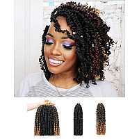 10 Inches 9 Packs Passion Twist Crochet Hairmixed Color Combo Pack7 Packs 1B2 Packs T1B27Pretwisted Pre Looped Super Soft