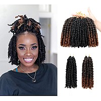 6 Inches 9 Packs Passion Twist Crochet Hairmixed Color Combo Pack7 Packs 1B2 Packs T1B30Pretwisted Pre Looped Soft Boun