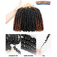 6 Inches 9 Packs Passion Twist Crochet Hairmixed Color Combo Pack7 Packs 1B2 Packs T1B30Pretwisted Pre Looped Soft Boun