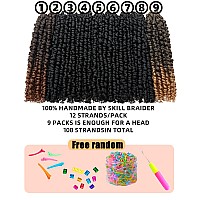 10 Inches 9 Packs Passion Twist Crochet Hairmixed Color Combo Pack7Packs 1B1Pack T1B271Pack T1B30Pre Looped Pretwisted H