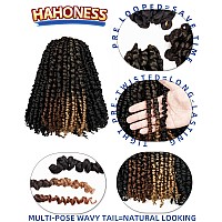 Hahoness Passion Twist Crochet Hair 149 Packs 1Bt1B27T1B30 Synthetic Hair Extensions For Black Women