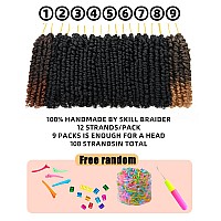 6 Inches 9 Packs Passion Twist Crochet Hairmixed Color Combo Pack7 Packs 1B1 Pack T1B271 Pack T1B30Pretwisted Pre Loope