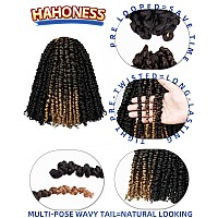 14 Inches 9 Packs Mixed Colors Combo Pack7 Packs 1B 2 Packs T1B27 Passion Twist Crochet Hair For Black Women Pretwisted Pr