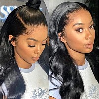 Unice Body Wave 13X4 Hd Lace Front Wigs Put On And Go Glueless Wig Human Hair Pre Plucked Pre Cut Pre Everything Frontal Wig Beg