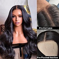 Unice Body Wave 13X4 Hd Lace Front Wigs Put On And Go Glueless Wig Human Hair Pre Plucked Pre Cut Pre Everything Frontal Wig Beg