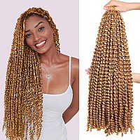 Zrq 30 Inch 7 Packslot Long Water Wave Passion Twist Crochet Hair Bohemian Spring Twist Hair Synthetic Passion Twists Hair For