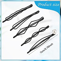 10 Pieces Geometric Metal Hair Clips And Barrettes Minimalist Hair Accessories For Women And Girls Wedding And Styling Blac