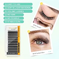 Nagaraku W Eyelash Extension 3D Volume Premade Fan 007Mm C Curl 15Mm Faux Mink Matte Black Cluster Easy Fanning Yy Eye Lashes