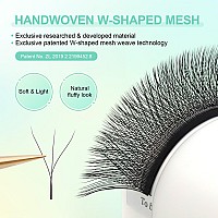 Nagaraku W Eyelash Extension 3D Volume Premade Fan 007Mm C Curl 15Mm Faux Mink Matte Black Cluster Easy Fanning Yy Eye Lashes