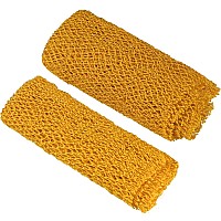 2 Pieces African Net Bath Sponge African Exfoliating Long Body Scrubber Tight Weave Beauty Skin Smoother Tower Bath Cloth Porous