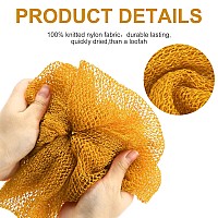 2 Pieces African Net Bath Sponge African Exfoliating Long Body Scrubber Tight Weave Beauty Skin Smoother Tower Bath Cloth Porous