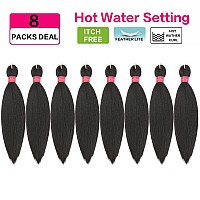 Prestretched Braiding Hair Original Kanekalon Braid Hair Extensions Hot Water Setting Crochet Hair Braids Yaki Texture Easy