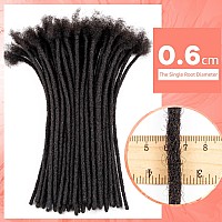 Teresa 618 Inch 06Cm 04Cm 08Cm Width Small 100 Human Hair Dreadlock Extensions For Menwomenkidsfull Handmade Perman