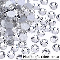 Novani Rhinestones 1440Pcs Ss10 Glass Rhinestones Crystal Flatback Gemstones For Crafts Nails Makeup Bags And Shoes Decorations