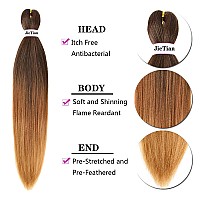 Liang Dian Pre Stretched Braiding Hair 8 Pack 22 Inch Hot Water Setting Professional Soft Yaki Texture Synthetic Hair Extensions