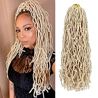 Umylar 18 Inch Faux Locs Crochet Hair Soft Locs Crochet Hair 7 Packs Pre Looped Faux Locs Crochet Hair For Women Synthetic Hair Extension(18 Inch,613#)