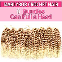 10 Inch Short Passion Twist Hair 8 Bundles Marlybob Kinky Curly Crochet Hair For Black Women Jerry Curly Braiding Hair 8Bundles