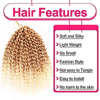 10 Inch Short Passion Twist Hair 8 Bundles Marlybob Kinky Curly Crochet Hair For Black Women Jerry Curly Braiding Hair 8Bundles