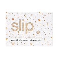 Slip Silk Love Me I'M Delicate Gift Set In White - Includes One Queen Size 100% Pure 22 Momme Mulberry Silk Pillowcase And Wash Bag - Anti-Aging, Anti-Bedhead, Anti-Sleep Crease