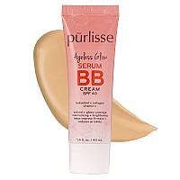 Purlisse Ageless Glow Serum Bb Cream Spf 40 Clean Crueltyfree Full Flawless Coverage Hydrates With Collagen Light Med