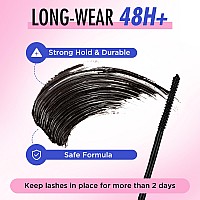 Bepholan Cluster Lash Glue Strong Hold For Individual Cluster Lashes Last For 4872 Hours Black Eyelash Adhesive Latex Free