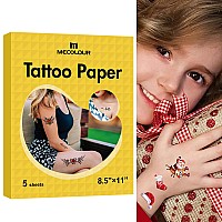 Mecolour Printable Temporary Tattoo Paper 85X115 Sets For Inkjet Printer Diy Image Transfer Decal Paper For Skin For Celebr