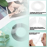 Shappy Hairband 9 Pieces Full Circular Stretch Comb Flexible Plastic Circle Comb Stretch Hairband Headband Holder For Women Gir