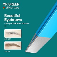 Mrgreen Eyebrows Tweezers Colorful Beauty Fine Hairs Puller Makeup Tools Stainless Steel Slanted Eye Brow Clips Removal Blue