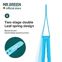 Mrgreen Eyebrows Tweezers Colorful Beauty Fine Hairs Puller Makeup Tools Stainless Steel Slanted Eye Brow Clips Removal Blue