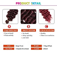 28 Inch Ocean Wave Crochet Hair 3 Packs Deep Wave Crochet Hair Extensions Deep Twist Braiidng Hair For Women28 Inch T530