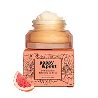 Poppy Pout Natural Lip Scrub Moisturizing Sugar Scrub For Dry Lips Lip Scrubber Exfoliator With Essential Oils Smooths And H