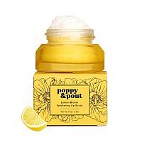 Poppy Pout Natural Lip Scrub Moisturizing Sugar Scrub For Dry Lips Lip Scrubber Exfoliator With Essential Oils Smooths And H