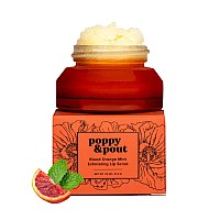 Poppy Pout Natural Lip Scrub Moisturizing Sugar Scrub For Dry Lips Lip Scrubber Exfoliator With Essential Oils Smooths And H