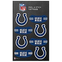 Rico Industries Nfl Indianapolis Colts Peel And Stick Tattoos Small