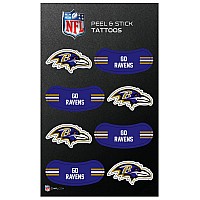 Rico Industries Nfl Baltimore Ravens Peel And Stick Tattoos Small