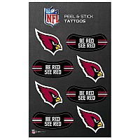 Rico Industries Nfl Arizona Cardinals Peel And Stick Tattoos Small