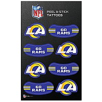 Rico Industries Nfl Los Angeles Rams Peel And Stick Tattoos Small