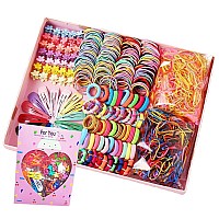 Hair Accessories for Girls, Girls Hair Accessories, Hair Ties for Girls Women Elastic Hair Bands Ponytail Holders Rubber Bands Hair Barettes Hair Ropes Hair Accessories for Girs Women (780PCS)