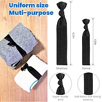 79Style Womens Hair Accessories 100Pcs Fabric Ribbon Ties Knotted Ponytail Holders In Brown Black No Break No Damage So