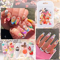 Weilusi 100Pcs Resin Kawaii Nail Charms Flat Back Fake Candy Slime Charms 3D Mixed Assorted Sweets Cake Mini Charms Rhinestones