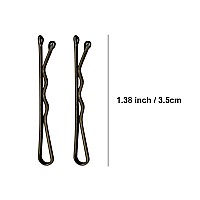 Mini Bobby Pins Brown With Cute Case 200 Ct 138 Inch Bronze Small Hair Bobby Pins For Buns Premium Hair Pins For Kids Girls