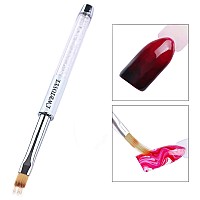 Lwbtosee 5Pcs Nail Ombre Brush Nail Art Painting Pen Brush Uv Gel Polish Gradient Color Rhinestone Crystal Acrylic Liner Brush P