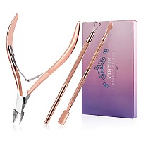 Cuticle Trimmer With Cuticle Pusher And Cutteryinyin Cuticle Remover Cutter Nipper Clippers Durable Pedicure Manicure Tools For