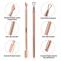 Cuticle Trimmer With Cuticle Pusher And Cutteryinyin Cuticle Remover Cutter Nipper Clippers Durable Pedicure Manicure Tools For