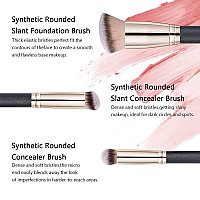 Makeup Brushes Daubigny Foundation Makeup Brushes For Liquid Makeup Pro Kabuki Foundation Brushes Set Premium Synthetic Bristles