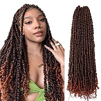 The Bohobabe Long Pretwisted Passion Twist Crochet Hair 30 Inch Prelooped Long Crochet Passion Twist Braiding Hair 8 Packs Sof