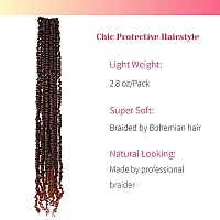 The Bohobabe Long Pretwisted Passion Twist Crochet Hair 30 Inch Prelooped Long Crochet Passion Twist Braiding Hair 8 Packs Sof