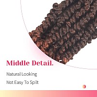 The Bohobabe Long Pretwisted Passion Twist Crochet Hair 30 Inch Prelooped Long Crochet Passion Twist Braiding Hair 8 Packs Sof